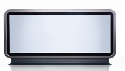 modern blank digital display stand on white background for advertising or information