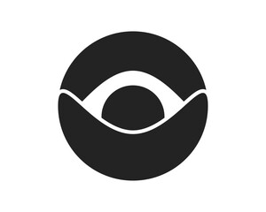 Eye icon, Eyesight retina symbol illustration
