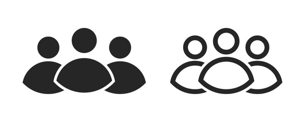 people team icon, group of people users symbol