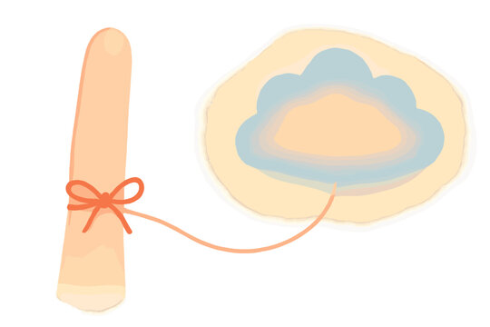 Memory String Connection. a soft finger with a tiny red string tied around it, connected by a line to a glowing memory cloud,
