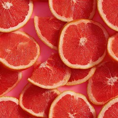 Grapefruit Slices Seamless Texture Pattern