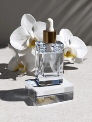 Luxury Cosmetic Bottle Concept Design Mock Up