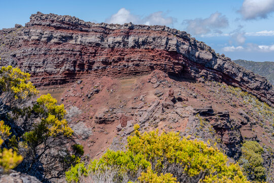 France, part of the caldera of the Commerson Crater in La Reunion Island.
