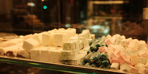 Colorful Turkish Delight Cubes And