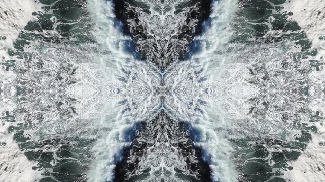 Conceptuel and enigmatic vision os waves