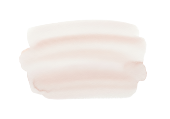 isolated, photorealistic abstract watercolor element, flat lay, with soft visible brush strokes in pale nude and cream tones on a transparent background. Concept for luxury branding