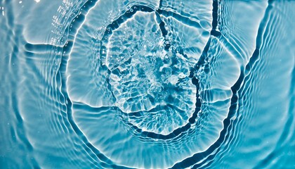 Blue water ripple splash abstract texture, dynamic liquid surface background symbolizing freshness and energy