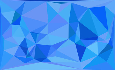 Obraz premium Blue Low Poly Abstract Geometric Background