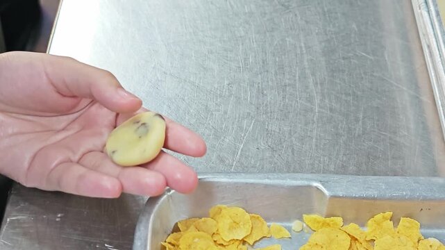 Making cornflake cookies look delicious and appetizing.