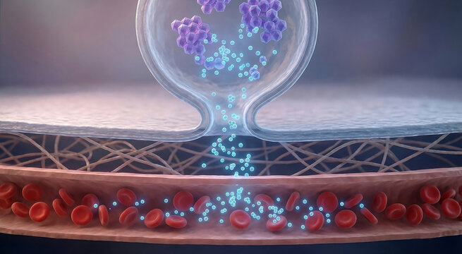 Insulin Exocytosis Mechanism: Hexamer Crystallization to Monomer Dissociation and Absorption into Capillary Bloodstream