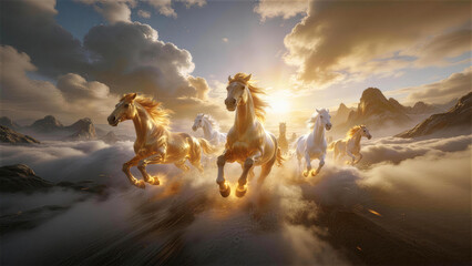 The Galloping Steed in the Clouds