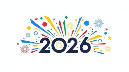 New Year 2026 Celebration Burst