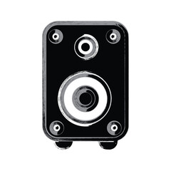 Multimedia speaker icon design template