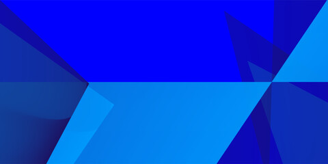 Obraz premium Blue geometric abstract backround. Vector illustration