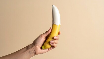 バナナを持っている女性の手の写真