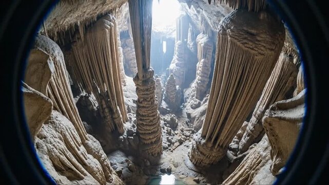 Underwater Coral Reef Expedition Through a Bioluminescent Cave Using Virtual Reality