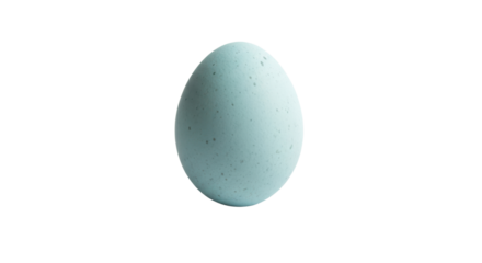 Single light blue speckled egg isolated on black background studio shot image, Isolated On Png Transparent Background
