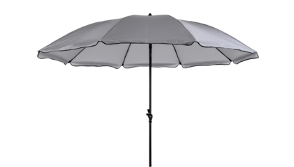 Large outdoor umbrella with scalloped edges, providing shade and protection