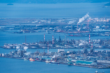 広島県大竹市の工場群