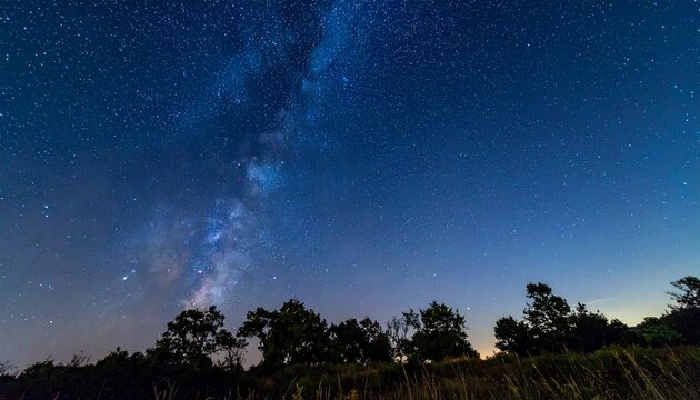 正座が瞬く夜空の写真