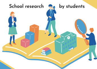 志望校を調べる受験生
