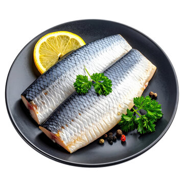 The distinctive can of surstr&ouml;mming, containing strongly fermented herring, a swedish culinary tradition isolated on a pristine white background
