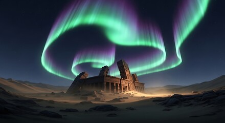 Aurora over Ruins. (11)