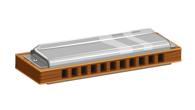 Harmonica Music Instrument Illustration