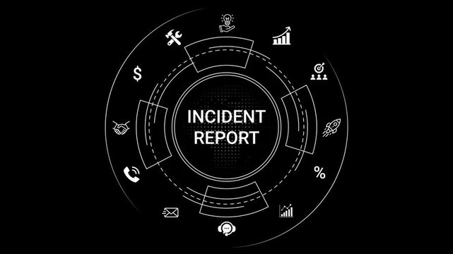 Incident Report Infographic Template Business infographic template workflow diagram office business process