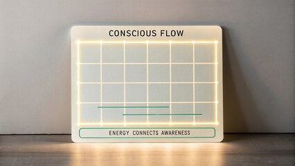 Illuminated Graph Board for Conceptual Representation of Conscious Flow and Energy Connection in Awareness Studies