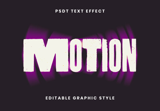 White Spin Blur Text Effect Glow Motion Font