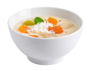 Bilo-bilo sweet coconut soup with Tropical Fruits and Coconut Flakes
