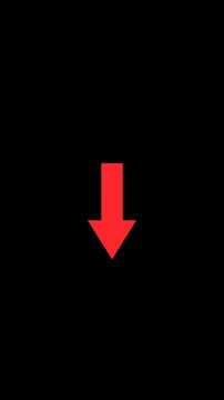 Red down arrow icon animation