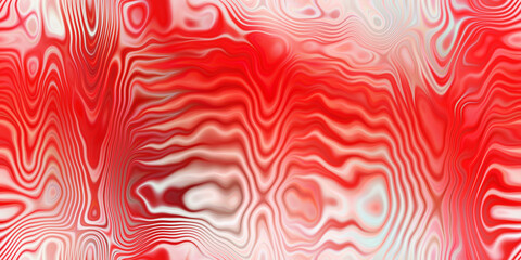 wild, warped, red and white lines seamless tile