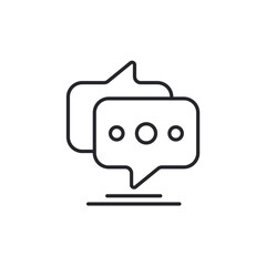 Fototapeta premium message icons outline and Flat Style,transparent background