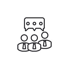 communicate icons outline and Flat Style,transparent background