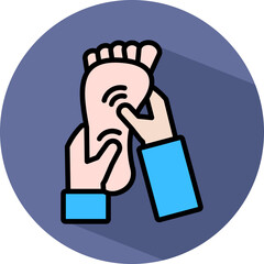 Foot Massage isometric icon