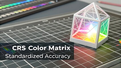 Detailed Visualization of Color Matrix for Standardized Accuracy in Graphic Design and Color Calibration Processes