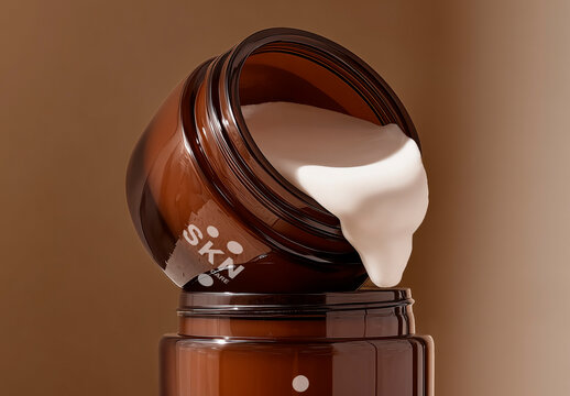 Cosmetic Cream Jar Packaging Mockup