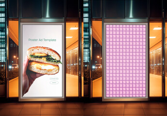 City Entrance Poster Advertising Template