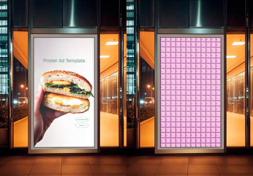 City Entrance Poster Advertising Template