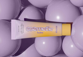 Cosmetic Tube Product Mockup
