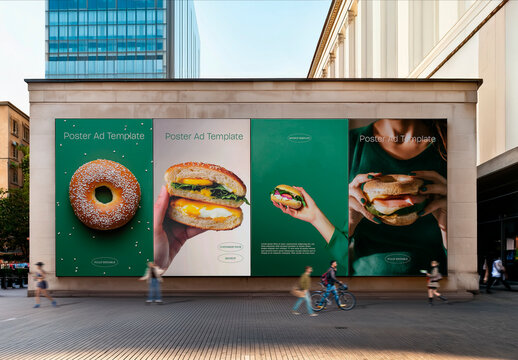 Urban Wall Multi Poster Mockup