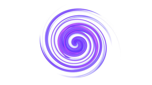 Purple and white liquid paint spiral swirl.Violet vortex spin motion effect