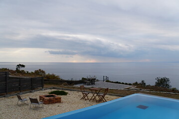 view of Pacific Ocean from Aki City, Kochi - Japan