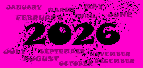 Obraz premium This is the background design to celebrate the New Year 2026.