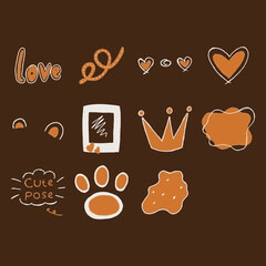 Cute Hand-Drawn Doodle Stickers