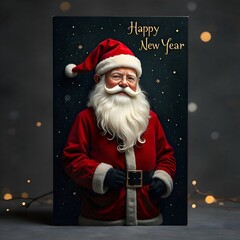 santa claus with a gift