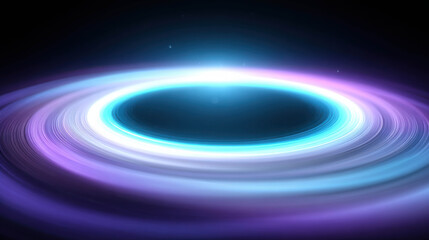 Obraz premium Close-Up of Quantum Particles Forming Luminous Energy in a Vibrant Cosmic Background with Dynamic Swirls and Radiant Light Effects