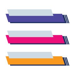 simple colorful lower third collection